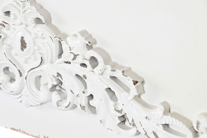 DKD Home Decor Jiayetong 23 Frontal Chimenea Neoclasico Abeto y MDF Blanco y Natural 29.5 x 116 x 120 cm