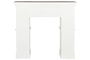 DKD Home Decor Jiayetong 23 Frontal Chimenea Neoclasico Abeto y MDF Blanco y Natural 29.5 x 116 x 120 cm