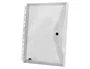Liderpapel 36664 Carpeta Dossier Polipropileno Multitaladro Cierre Broche DIN A4 Transparente Pack 5