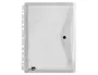 Liderpapel 36664 Carpeta Dossier Polipropileno Multitaladro Cierre Broche DIN A4 Transparente Pack 5