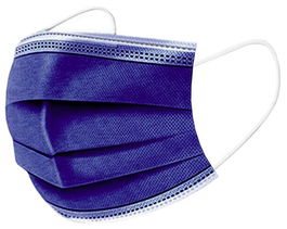 Mascarilla Quirurgica Iir 3 Capas Desechable Galmask Infantil Azul Marino Paquete De 10