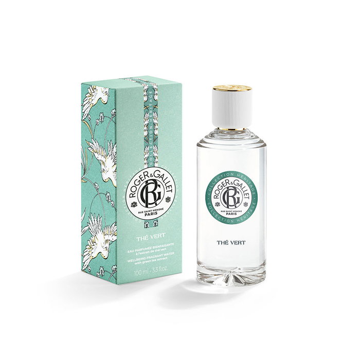 Roger & Gallet Eau de Cologne Thé Vert Agua Perfumada Bienestar - Unisex - 100 ml - Fragancia con notas cítricas y amaderadas