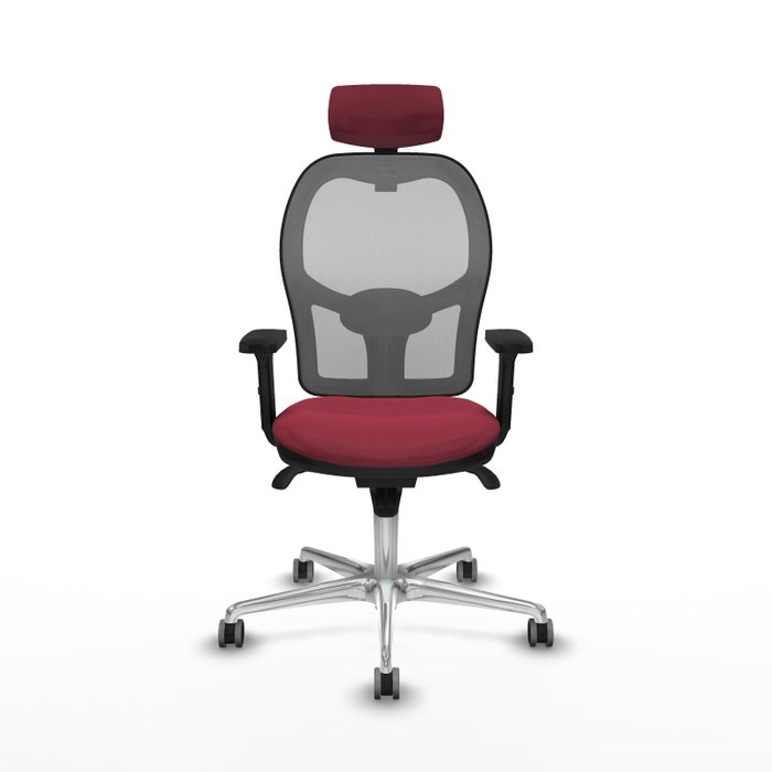 PIQUERAS Y CRESPO Silla de oficina Jorquera Granate y Gris PIQUERAS Y CRESPO Silla de oficina Jorquera Granate y Gris