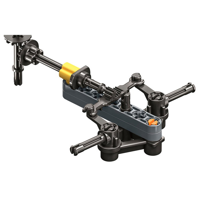 Clementoni 55672 Mechanics - Coche de Carreras, Kit de Construcción para Montar, Modelo Realista con Ruedas, Engranajes y Pistones con Movimiento, Para +8 Años