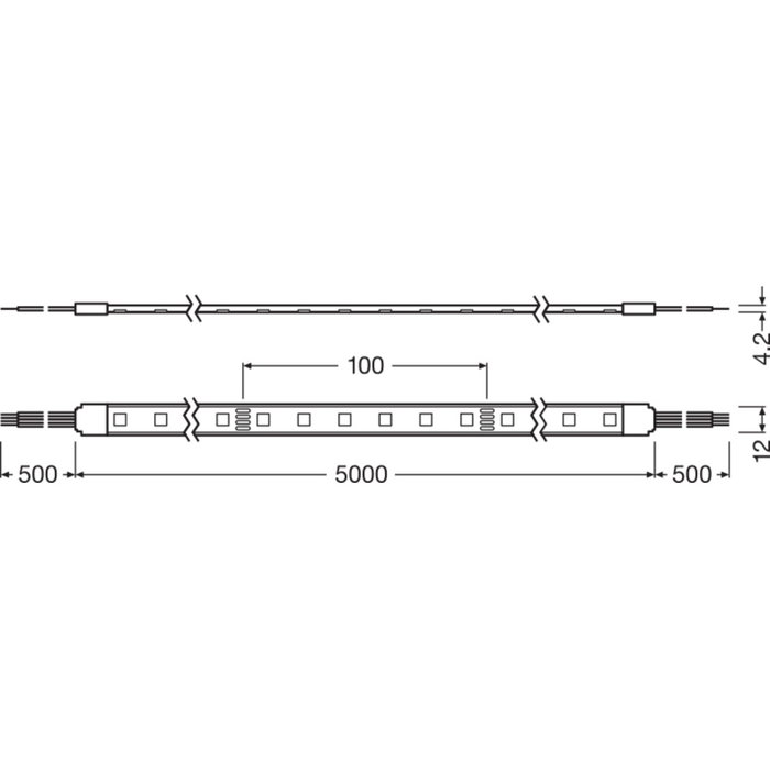 Ledvance Tira LED EC Value LS VAL-500/RGB/5/IP6 RGB regulable Ledvance Tira LED EC Value LS VAL-500/RGB/5/IP6 RGB regulable