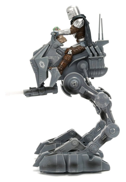Jada Toys Star Wars Imperial Remnant AT-RT con El Mandaloriano y Grogu