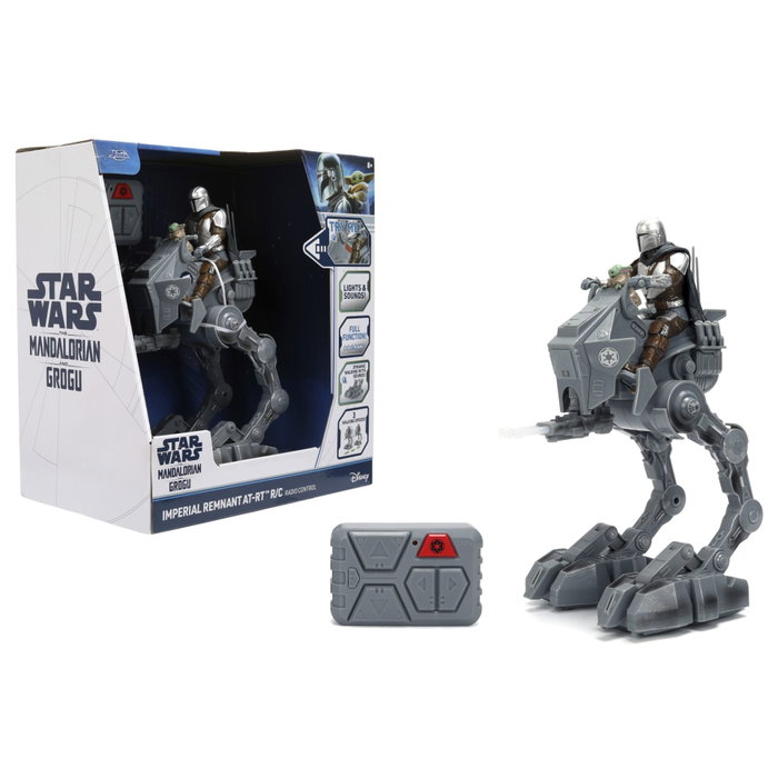 Jada Toys Star Wars AT-RT Imperial Remnant con El Mandaloriano y Grogu 1/12 Jada Toys Star Wars AT-RT Imperial Remnant con El Mandaloriano y Grogu 1/12