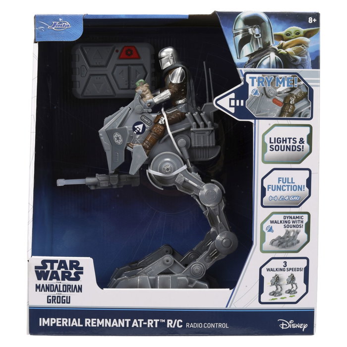 Jada Toys Star Wars AT-RT Imperial Remnant con El Mandaloriano y Grogu 1/12 Jada Toys Star Wars AT-RT Imperial Remnant con El Mandaloriano y Grogu 1/12