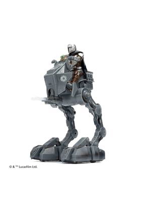 Jada Toys Star Wars AT-RT Imperial Remnant con El Mandaloriano y Grogu 1/12