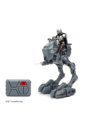 Jada Toys Star Wars AT-RT Imperial Remnant con El Mandaloriano y Grogu 1/12