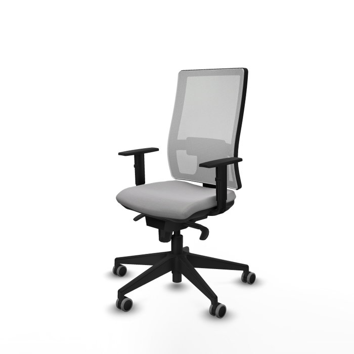 PIQUERAS Y CRESPO Silla de oficina Horna Gris claro y Blanco