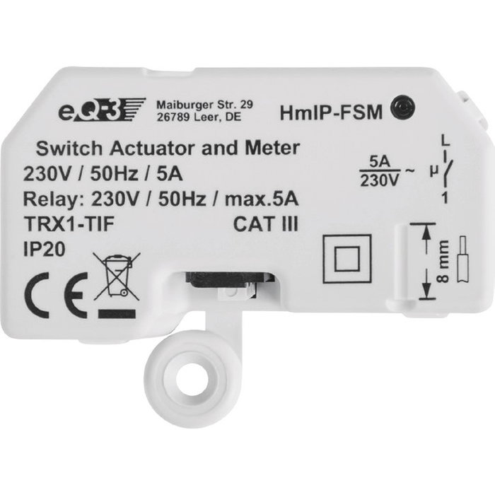 eQ-3 Homematic IP 142721A0 Actuador de Conmutación Blanco eQ-3 Homematic IP 142721A0 Actuador de Conmutación Blanco