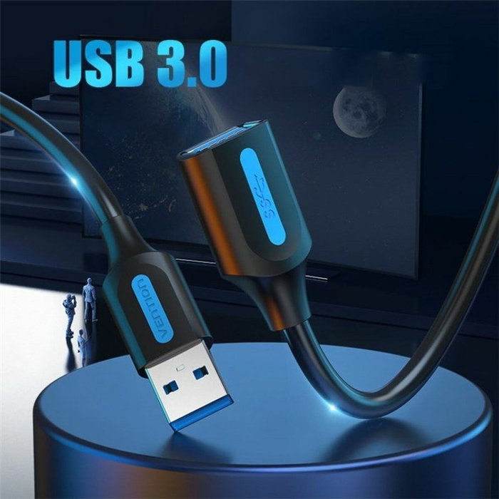 Vention Cable Alargador USB 3.0 CBHBH 2m Negro