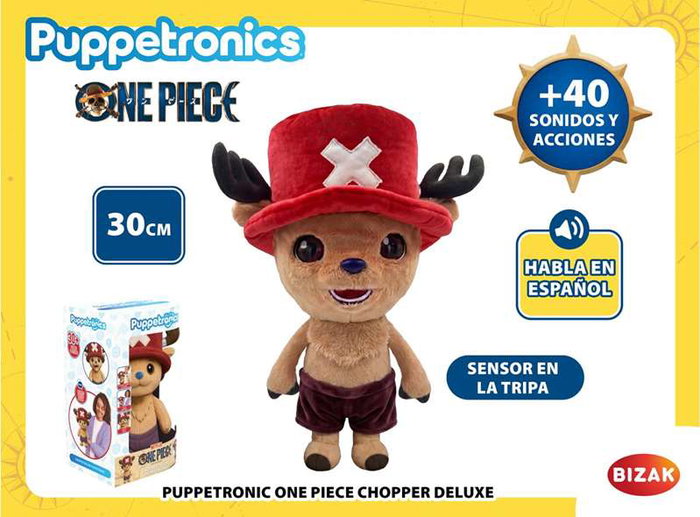 Bizak Peluche One Piece Chopper Deluxe Puppetronic 30 cm