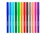 Liderpapel Rotulador Slim Caja 12 Unidades Colores Surtidos Punta Fina 2 mm Tinta Base Agua Lavable