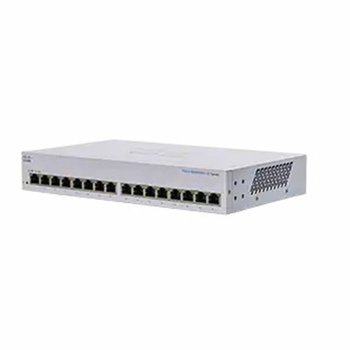 Cisco Business 110 Serie CBS110 Switch de Red No Administrado L2, 16 Puertos Gigabit Ethernet 10/100/1000, Rack 1U, 32 Gbit/s Cisco Business 110 Serie CBS110 Switch de Red No Administrado L2, 16 Puertos Gigabit Ethernet 10/100/1000, Rack 1U, 32 Gbit/s