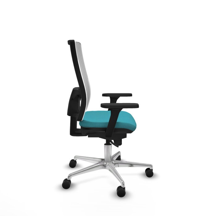 PIQUERAS Y CRESPO Silla de oficina Horna con Mecanismo Sincro, Turquesa y Blanco PIQUERAS Y CRESPO Silla de oficina Horna con Mecanismo Sincro, Turquesa y Blanco