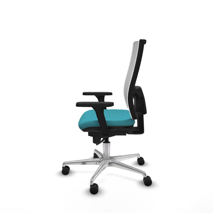 PIQUERAS Y CRESPO Silla de oficina Horna con Mecanismo Sincro, Turquesa y Blanco PIQUERAS Y CRESPO Silla de oficina Horna con Mecanismo Sincro, Turquesa y Blanco