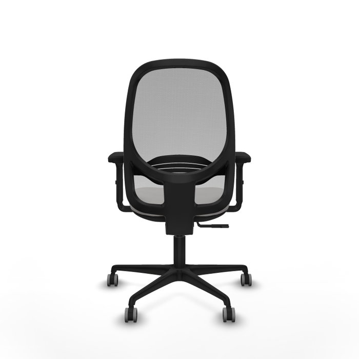 PIQUERAS Y CRESPO Silla de oficina Cilanco con mecanismo Sincro, Blanco y Gris