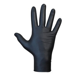 Guantes de nitrilo JUBA Agility Grip Negro Sin polvo 50 Unidades