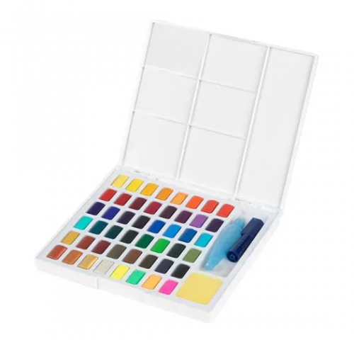 Faber-Castell Estuche de Acuarelas Creative Studio con 48 Pastillas Multicolor