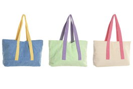 DKD Home Decor Bolso Mediterraneo Azul Verde 14 x 36 x 67 cm (3 Unidades)