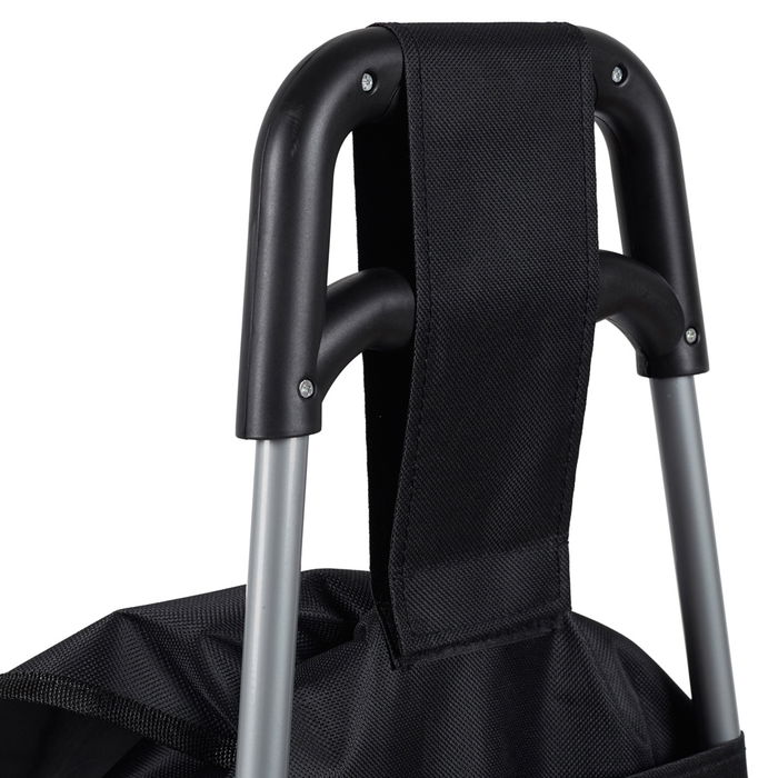 Entre Temps Carro de la Compra 2 Ruedas Negro 35x28x87 cm