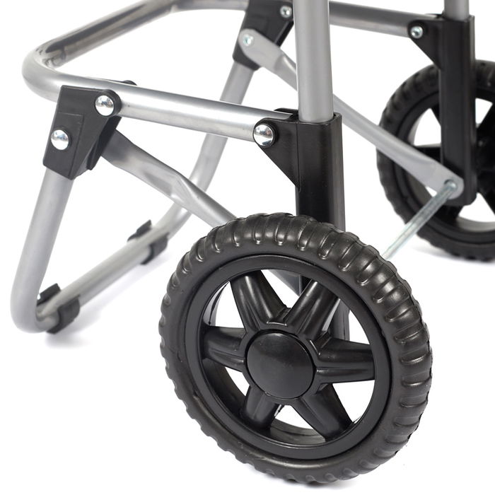 Entre Temps Carro de la Compra 2 Ruedas Negro 35x28x87 cm