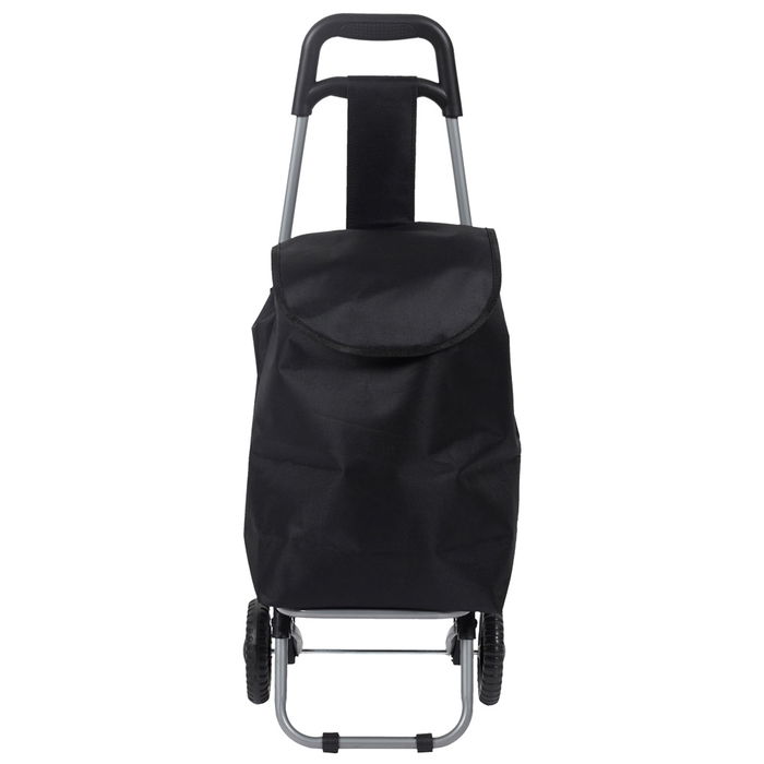 Entre Temps Carro de la Compra 2 Ruedas Negro 35x28x87 cm