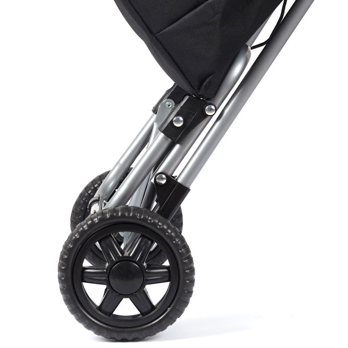 Entre Temps Carro de la Compra 2 Ruedas Negro 35x28x87 cm