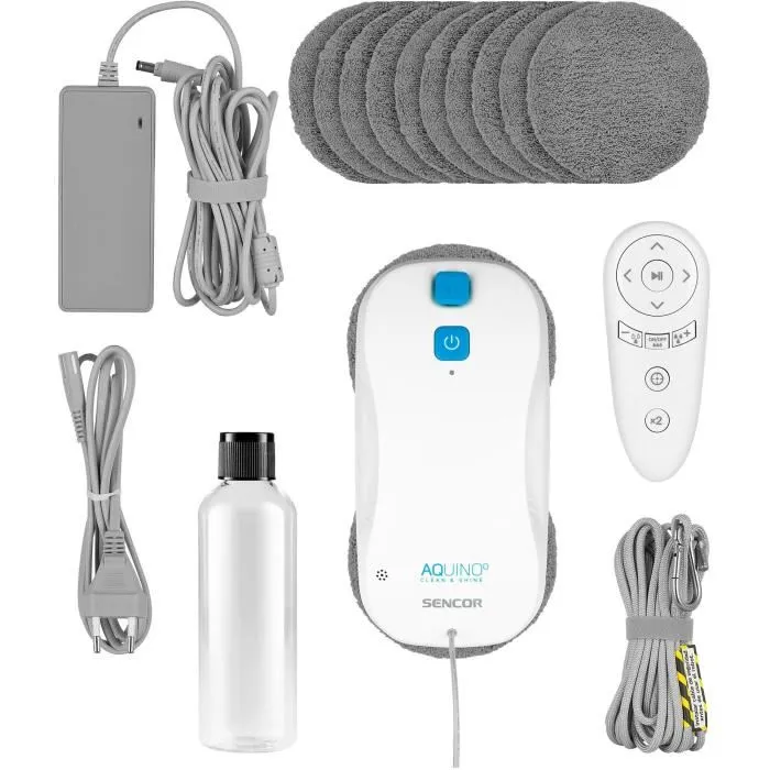 Robot Limpiacristales - SENCOR - SRW 6010WH - 72 W - 70 dB - 60 ml - Blanco Robot Limpiacristales - SENCOR - SRW 6010WH - 72 W - 70 dB - 60 ml - Blanco