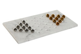 DKD Home Decor Juego Piedra Inox Solitario Dorado y Plateado 35x20x2 cm