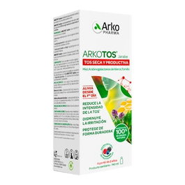 Arkopharma Arkotos Jarabe para Tos Seca y Productiva Sabor Frutos Rojos 140 ml