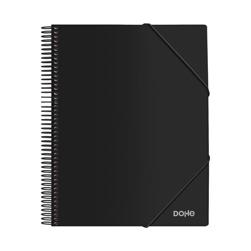 DOHE Carpeta Tarifario con 30 Fundas, Espiral PP Opaco, Negro DOHE Carpeta Tarifario con 30 Fundas, Espiral PP Opaco, Negro