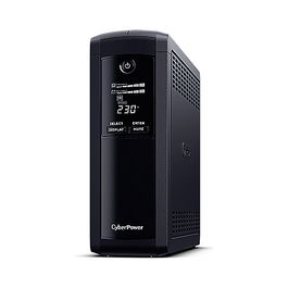 CyberPower SAI (UPS) ValuePRO VP1600ELCD Torre, 1600VA/960W, Regulación de Voltaje, 5 Tomas, LCD, para Ordenador