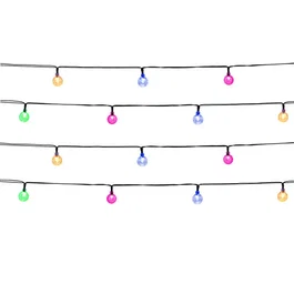 Lumisky Guirnalda de Luces Solares para Exteriores 5.8m con 20 Bombillas LED Multicolor FESTY COLOR - LUM3666162003609