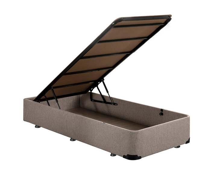 Hanah Home Somier Individual Luna 90x190cm Beige Ortopédico Confort Somier de Acero Soporte Firme