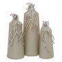 Ixia Botella Decorativa Beige-Plata 20 x 11 x 53 cm