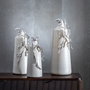 Ixia Botella Decorativa Beige-Plata 20 x 11 x 53 cm