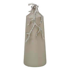 Ixia Botella Decorativa Beige-Plata 20 x 11 x 53 cm