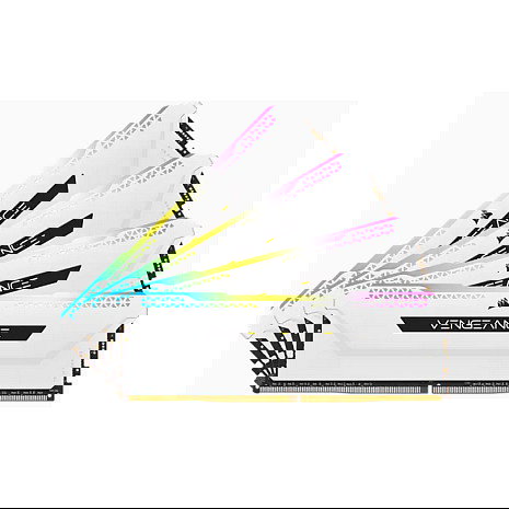 Corsair Vengeance RGB Pro CMH64GX4M4E3200C16W Kit de Memoria RAM 64GB (4x16GB) DDR4 3200MHz CL16 DIMM Blanco RGB