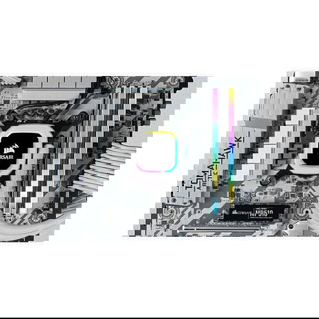 Corsair Vengeance RGB Pro CMH64GX4M4E3200C16W Kit de Memoria RAM 64GB (4x16GB) DDR4 3200MHz CL16 DIMM Blanco RGB