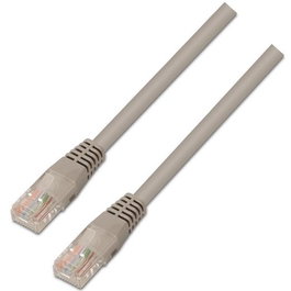 Aisens Juego de 10 Cables de Red RJ45 CAT5E UTP Gris 3m - Latiguillos para Red 10/100 Mbit/s (Set de 10)