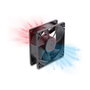 DeLOCK Ventilador axial 48 V DC, 80 x 80 x 25 mm con conector PWM de 4 pines, negro