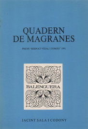 MOLL EDITORIAL, QUADERN DE MAGRANES