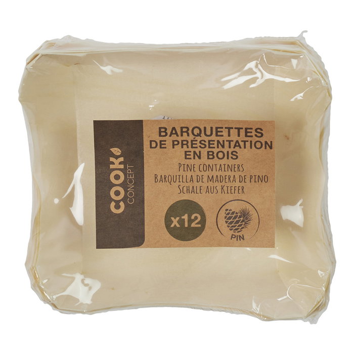 Cook Concept Juego 12 Barquitas Presentar Cook Concept Madera Pino Cuadradas Ecológicas Aperitivos Cook Concept Juego 12 Barquitas Presentar Cook Concept Madera Pino Cuadradas Ecológicas Aperitivos