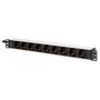 Digitus Regleta de enchufes 9 salidas 19 pulgadas Aluminio 2m Negro