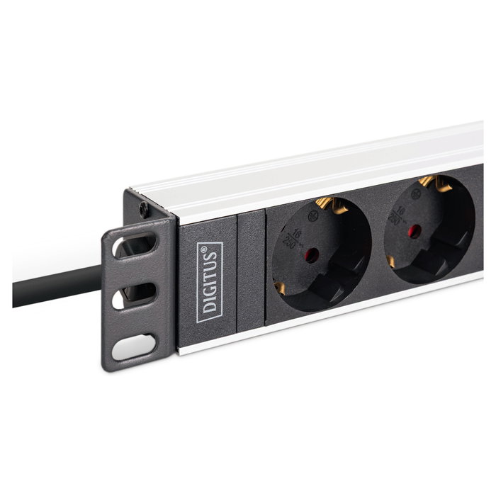 Digitus Regleta de enchufes 9 salidas 19 pulgadas Aluminio 2m Negro Digitus Regleta de enchufes 9 salidas 19 pulgadas Aluminio 2m Negro