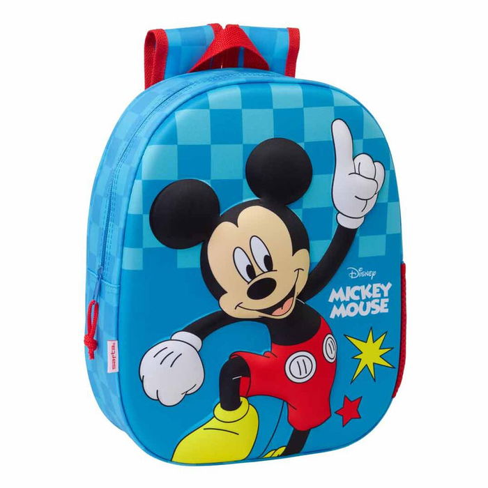 SAFTA Mochila 3D Mickey Disney Infantil 33cm