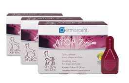 DERMOSCENT ATOP7 Spot-On Perro Gato >10kg Piel Irritada Alivio Natural